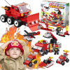 Sada kociek Hasičský zbor 6v1 Fire Brigade Kompatibilné 119 dielov +6 rokov