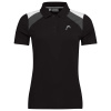 Dámska polokošeľa Head Club 22 Tech Polo Shirt W - black - Čierny (S)