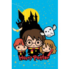 HALANTEX Fleece deka Harry Potter blue Polyester, 100/150 cm