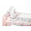 6-dielna výhod. sada s darčekom pre bábätko Baby Nellys, 135x100 Slon a dúha, ružová/biela, 135x100
