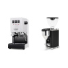 Gaggia New Classic EVO, white + Rocket Espresso GIANNINO, black/chrome