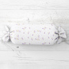 Biante Vankúš valec bonbon Sandra SA-296 Drobné fialové kvety na bielom 15x40 cm