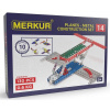 MERKUR 014 Stavebnica lietadiel 10 modelov 130ks