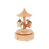 Dřevěná hrací skříňka - kolotoč s koníky EN1321
