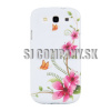 Silikónový obal Samsung Galaxy S3 – Spring Floral – biela