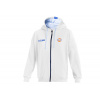 Sparco mikina na zip s kapucí Gulf, barva: bílá, velikost: XL