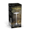 Stolná lampa - strieborný kov - nastaviteľná farebná teplota, jas - akumulátorová - USB