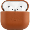 FIXED PodsLeather kožené púzdro pre Apple AirPods 4 hnedé FIXLP-1473-BRW