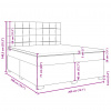 vidaXL Boxspring posteľ s matracom modrá 200x200 cm látka - Modrá - 48177-56627