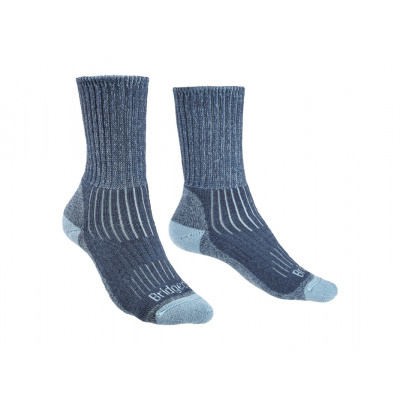 Dámské turistické ponožky Bridgedale Hike Midweight Wmns Merino Comfort Boot blue - L (7-8,5) / EU 41-43 / 25-27 cm