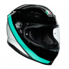 Prilba AGV K6 Minimal Black Pearl White Aqua Veľkosť: ML (59-60 cm)