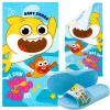 VEĽKÝ PLÁŽOVÝ UTERÁK RÝCHLOSCHNÚCI BABY SHARK ŽABKY BAZÉN 28 29