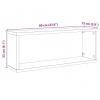 vidaXL Nástenné poličky v tvare kocky 6 ks 60x15x23cm kompozitné drevo - Hnedá - 224198-242107