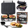 Barbecue, kontaktný, panini elektrický gril Mesko MS 3050 strieborný/sivý 2500 W