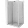 Mexen Apia, sprchový kút s posuvnými dverami 145 (dvere) x 90 (stena) cm, 6mm číre sklo, chrómový profil, 840-145-090-01-00