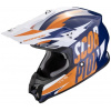 SCORPION prilba na motocykel VX-16 EVO AIR SLANTER, modrá/oranžová, veľ. S
