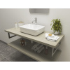 CERAMICA LATINA ATYP 60-80 x 51-55cm doska pod umývadlo, MDF/lamino, dub halifax biely