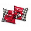 DEKORAČNÁ obliečka na vankúš CARS 40x40 cm AUTÁ VELVET plyšová
