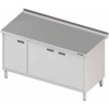 Přístěnný stůl se skříňkou a křídlovými dvířky 1600x600x850 mm | STALGAST, 980546160 inox