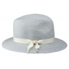 Luxusný dámsky nekrčivý svetlo modrý klobúk Fedora - Mayser Nane - UV faktor 80 Veľkosť: 59 cm (L)
