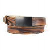 Limitovaný ručne maľovaný kožený opasok s brzdovou prackou, 126 cm, typ07 (VLIMIT-KOB-07)