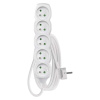 Predlžovací kábel 3 m / 5 zásuviek / biely / PVC / 1 mm2 Emos P0513