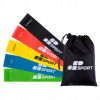 MP Sport Resistance Loop Bands Cvičenie Gumy. Viacfarebné 5 ks. (Sada ďasien pre cvičebnú kapelu Gum Fitness)