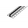 DL7/5 dilatačná lišta s výplňou ACARA, hliník + PU čierna, 6 mm, 2,5 m