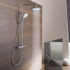 KLUDI Freshline Dual Shower System sprchový systém s termostatom, horná sprcha priemer 250 mm, ručná sprcha 3 prúdy, chróm, 6709205-00