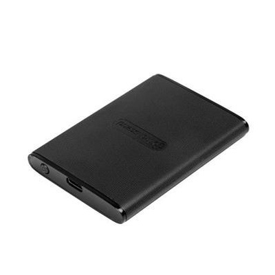 Transcend ESD270C 500GB USB 3.1 Gen2 (USB-C) Externí SSD disk (3D TLC), 520MB/R, 460MB/W, kompaktní rozměry, černý TS500GESD270C