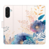 Flip pouzdro iSaprio - Samsung Galaxy A17 / A17 5G - Ornamental Flowers 03 s kapsičkami na karty (Flipové knížkové pouzdro, obal, kryt iSaprio s přihrádkami na karty a motivem)