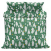 Kaptan Vánoční bavlna obliečky Stromky zelené 140x200 70x90