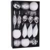 Gule MagicHome XD831, 15 ks, 8-15 cm, bielo - strieborné, na vianočný stromček