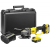 Stanley SFMCG400M2K-QW FATMAX V20 Aku úhlová bruska, 2 x 4.0 Ah 18 V