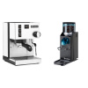 Rancilio Silvia E, white + Rancilio Rocky Doserless, čierna