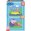 EDUCA Drevené puzzle Prasiatko Peppa 2x9 dielikov