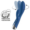 Satisfyer Spinning Rabbit 1 - rotujúci klitorisový vibrátor (modrý)
