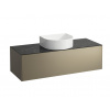 Laufen, Skříňka pod umyvadlo, s 1 zásuvkou, s výřezem uprostřed H4054210341701 Varianta: Titan & nero marquina