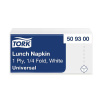 10300 Servítky Tork 33x33 1vr. biele 500ks