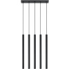 Sollux Lighting Pastelo závesné svietidlo 5x40 W čierna SL.0472