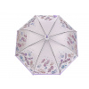Dámsky / dievčenský vystreľovací dáždnik kvety fialová lila 1ks