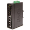 Planet ISW-621TS15 Priemyselný Switch 4x 10/100M + 2x 100M SM 15km SC, -40~+75°C, 48VDC, DIN