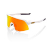 Okuliare 100% S3 Soft Tact White - HiPER Red Multilayer Mirror Lens