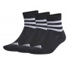 Ponožky Adidas 3-Stripes Cushioned Sportswear Low-Cut 3P - Čierny (31-33)