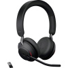 Jabra Evolve2 65 MS telefón slúchadlá do uší Bluetooth stereo čierna regulácia hlasitosti, Indikátor nabitia, Vypnutie zvuku mikrofónu; 26599-999-989
