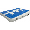 Incline mat MASTER nafukovací klín 120 x 90 x 10-30 cm - modrá - bílá