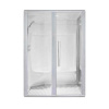 Parná sauna AWT S200B alu 146x131 vľavo