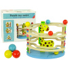 Lean Toys Drevená senzorická hračka - žirafa