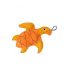Kiwi Hračka pes LEATHER TURTLE kůže,oranžová 21 cm