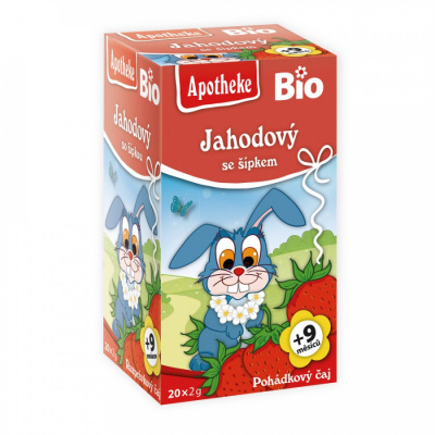 Dětský čaj - JAHODOVÝ se šípkem BIO 20x2g APOTHEKE - MEDIATE s.r.o.